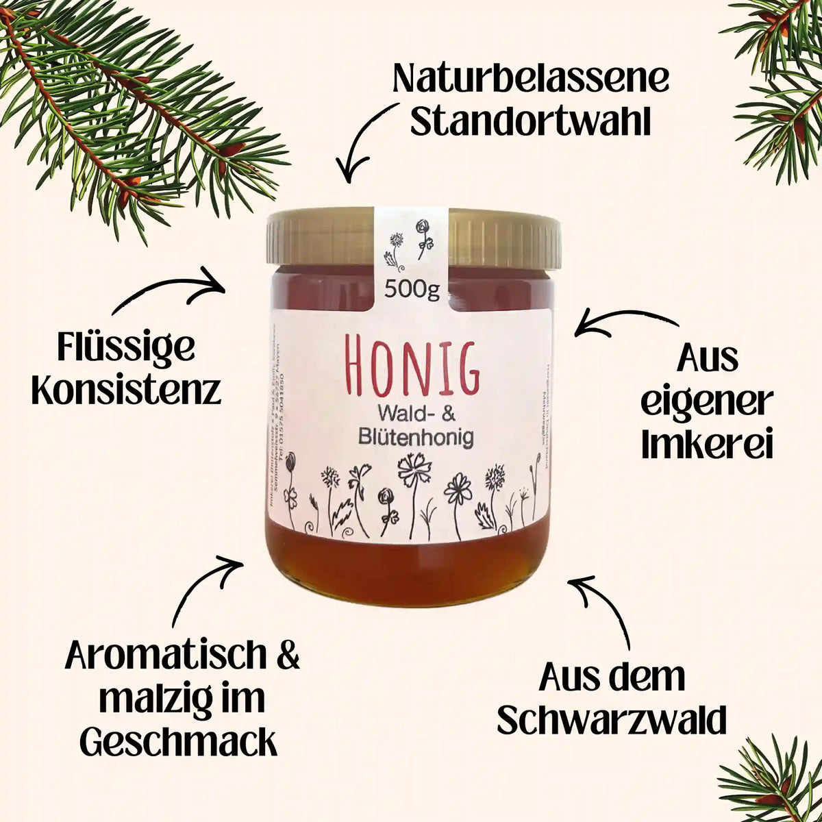 Deutscher Wald- & Blütenhonig | malzig & süß